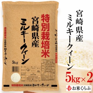 精米10kg(5kg×2袋) お米 令和5年産 宮崎県産 ミルキークイーン 内祝い 熨斗承ります ミルキィクイーン 送料無料 白米