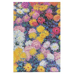 paperblanks ペーパーブランクス ノートブック ミディ（MIDI）サイズ PB9714-3 モネ 菊の花  ハードカバー ゴムバンド 144頁 罫線