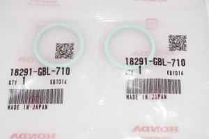 ホンダ純正部品 18291-GBL-710 マフラーガスケット 26x33 2個セット Muffler gasket Genuine parts★2X-5024 リード50 ライブディオ