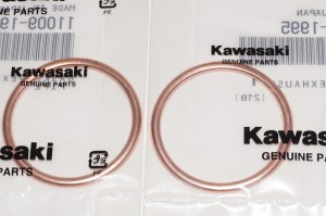 カワサキ純正部品 11009-1995 マフラーガスケット 39ｘ44 2個セット Muffler gasket Genuine parts★2X-5066 ゼファー1100 ゼファー1100R