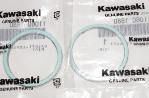 カワサキ純正部品 11060-1680 マフラーガスケット 43x50 2個セット Muffler gasket Genuine parts★2X-5071 バルカン400 バルカン800