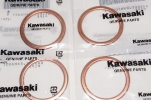 カワサキ純正部品 11061-1387 マフラーガスケット 35ｘ44 4個セット Muffler gasket Genuine parts★4X-5063 ZX1000J ニンジャZX-10R ZX1