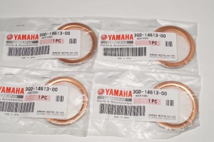 ヤマハ純正部品 3GD-14613-00 マフラーガスケット 39x50 4個セット Muffler gasket Genuine parts★4X-5036 セロー250 トリッカー SR400 