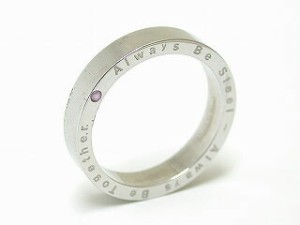リング ステンレス 指輪 サージカルリング ステンレス 指輪アクセサリー ステン316L メッセージリング レーザー刻印 刻印無料 名入れ ギ