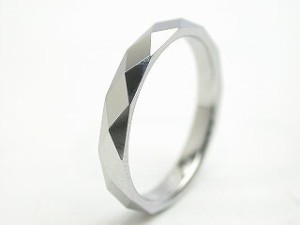 リング タングステン 指輪 ダイヤモンドカット レーザー刻印 名入れ ステンレス サージカルステンレス アクセサリー ギフト タングステン