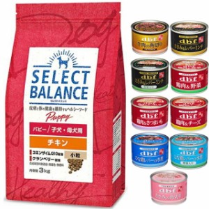 セレクトバランス パピー チキン 小粒 子犬・母犬用 3kg【犬想いオリジナルセット 】【デビフ150g缶詰 1缶プレゼント】