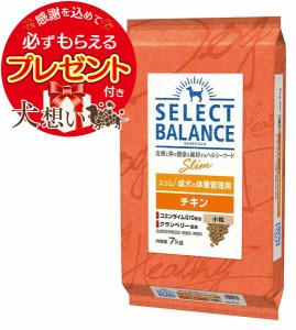 セレクトバランス スリム チキン 小粒 成犬の体重管理用 7kg