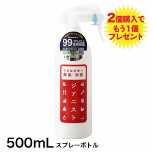 次亜塩素酸水 スプレー 500ｍL 電解製法 500ppm ジアニスト 中身入り 遮光 除菌 消臭 ペット ウイルス カビ 花粉 微酸性 公式 除菌消臭水