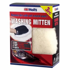 HOLTS WASHING MITTEN 3PC 洗車用ムートンミトン 3個セット 撥水 車 雨 黄砂 花粉 洗車 手洗い 天然 4978955005554