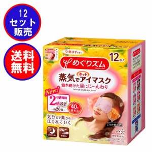 12箱セット めぐりズム 蒸気でホットアイマスク 完熟ゆずの香り 12枚入×12箱 合計144枚 