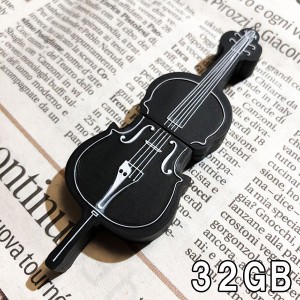 USBメモリ 32GB チェロ バイオリン 楽器 フラッシュメモリー USBドライブ usbメモリ メモリ メディア 面白い 雑貨 プレゼント