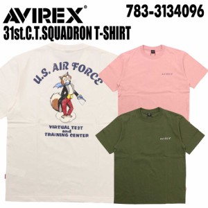 メール便発送 AVIREX アヴィレックス アビレックス 半袖 Tシャツ 783-3134096 31st.C.T.スコードロン メンズ アメカジ ミリタリー THUNDE