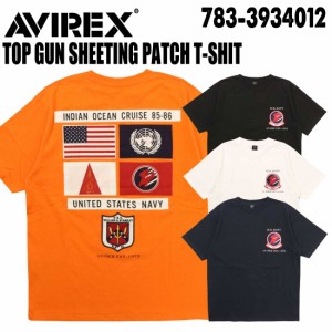 AVIREX アヴィレックス アビレックス 半袖 Tシャツ 783-3934012 トップガン シーチング パッチ Tシャツ メンズ アメカジ ミリタリー TOP 