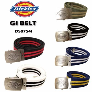 メール便発送 Dickies ディッキーズ ロゴバックル GIベルト 2ラインGIベルト ガチャベルト GI BELT DS0754I ストリート メンズ ユニセッ