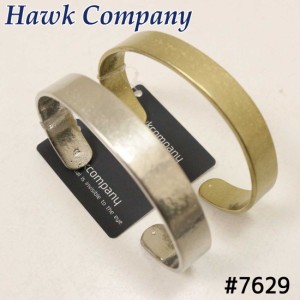 メール便発送 Hawk Company ホークカンパニー 7629 シンプル バングル 太め メンズ レディース ユニセックス アクセサリー