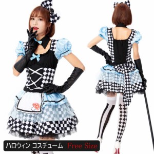 ハロウィン コスプレ メイド服 メイド 大人 セクシー コスチューム レディース コス ウエイトレス 可愛いコスプレ ハロウィン エロ コス