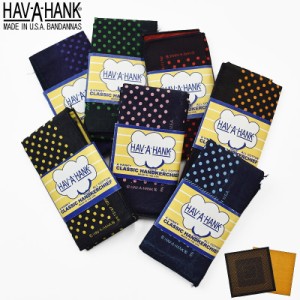 【国内正規品】HAV-A-HANK ハバハンク OVER DYED DOTS HANKY 15711000 ドット柄 バンダナ ハンカチ チーフ メンズ レディース ユニセック