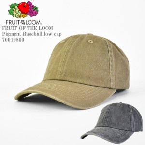 FRUIT OF THE LOOM フルーツ オブ ザ ルーム FTL Pigment  Baseball low cap 70019800 ピグメント ベースボールキャップ ビンテージ メン