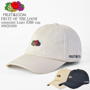 FRUIT OF THE LOOM フルーツ オブ ザ ルーム FTL onepoint Logo EMB Low cap 80028300 コットン ベースボールキャップ ワンポイント ロゴ