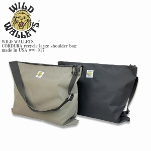 WILD WALLETS ワイルドウォレット CORDURA recycle large shoulder bag  ww-017 コーデュラ リサイクルナイロン ラージ ショルダーバッグ