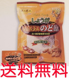 【定形外郵便　追跡番号無し】生姜（しょうが）プロポリス入りのど飴　80g キャンディー【代引不可】