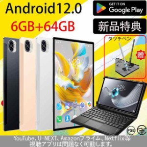 2023 タブレット PC 10インチ Android12.0 Wi-Fi 6+128GB IPS液晶 SDカード 本体 wi-fi版 在宅勤務 ネット授業 コスパ最高 特典 新品割引