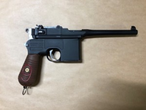 ACTION ダミーカートモデルガン Mouser C96 Red9 マウザー モーゼル マットブラックモデル アクション 