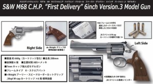 タナカ 共栄通商コラボ モデルガン S&W M68 C.H.P First Delivery 6inch VER.3 カリフォルニア ハイウェイ パトロール