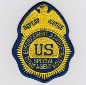 ポリスレプリカパッチ　DEA SPECIAL AGENT Badge Patch　イエロー （441）