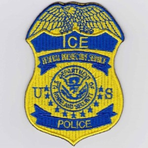 ポリスレプリカパッチ　ICE POLICE Badge Patch　イエロー (443) 