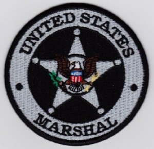 ポリスレプリカパッチ　U.S.Marshal Badge Patch　ブラック （383）