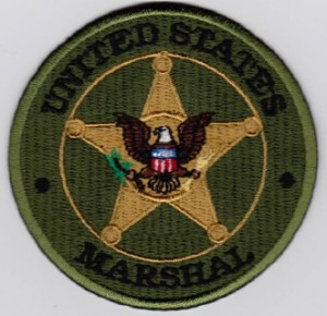 ポリスレプリカパッチ　U.S.Marshal Badge Patch　グリーン (583)
