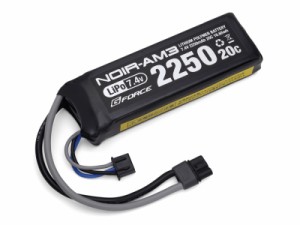 G FORCE　Noir Li-Po 7.4V 2250mAh ミニS互換タイプ　20C　MR30コネクタ GFG911 G-FORCE 