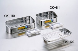 タケコシ 抗菌ステンレス 洗剤・タワシ入れ 大 CK-110