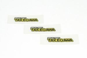 SP武川 ステッカー (3枚) TAKEGAWA XS 黒/黄 品番:08-01-0010