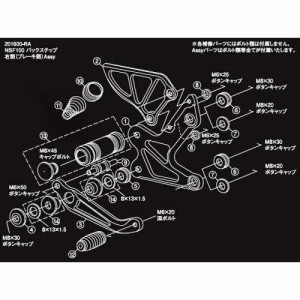 SHIFT UP NSF100バックステップ リアマスター リターン スプリング (201600-SP)