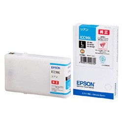 EPSON エプソン インクカートリッジ/Lサイズ/シアン(ICC90L)
