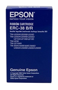 EPSON エプソン インクリボン ERC-38BR(TM-U300/375/210用/レッド/ブラック)(ERC-38BR)