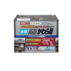 アサヒペン 水性高級かわら用 7L ココナッツブラウン