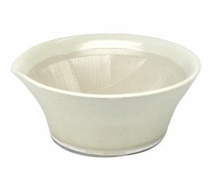 元重製陶所(Motoshige Seitoujo) 離乳食にも使えるカラーすり鉢白色【BLN0101】