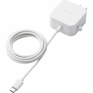 ELECOM エレコム AC充電器/USB-C/ケーブル一体型/1.5m/ホワイト(MPA-ACC20WH)