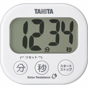 TANITA タニタ タニタ キッチンタイマー 洗える でか見えタイマー ホワイト TD426WH 8.4×7.8×2.2cm