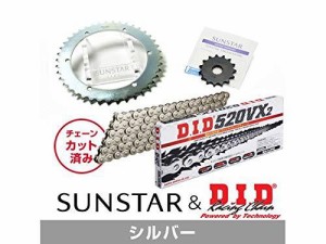 SUNSTAR サンスター スプロケット＆チェーンキット 品番:KD32406 SR400(520コンバート)3丁下げ高速重視 サイズ:520