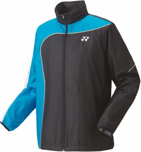 YONEX ヨネックス ユニウラジツキウィンドウォーマーシャツ (70081) [色 : ブラック/ブルー] [サイズ : M]