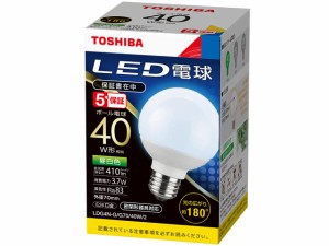 TOSHIBA 東芝 LED電球ボール電球形 LDG4N-G/G70/40W/2