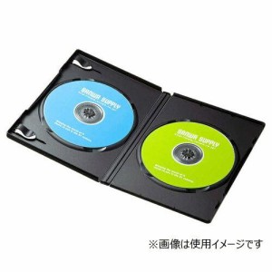 SANWASUPPLY サンワサプライ DVDトールケース(2枚収納・3枚セット・ブラック) DVD-TN2-03BKN