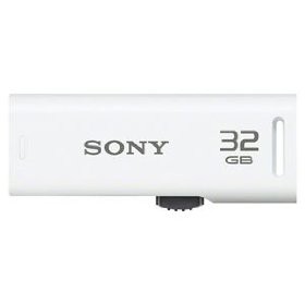 SONY ソニー スライドアップ USBメモリーポケットビット  32GB キャップレス ホワイト(USM32GR W)