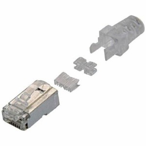 アズワン(As One) Cat6 RJ45モジュラープラグ (100個入) VOL-RJ45PLG-6SL 1箱(100個入)