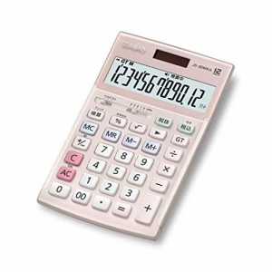 CASIO カシオ JS-20WKA-PK-N 実務電卓 12桁 検算 ジャストタイプ ピンク(JS-20WKA-PK-N)