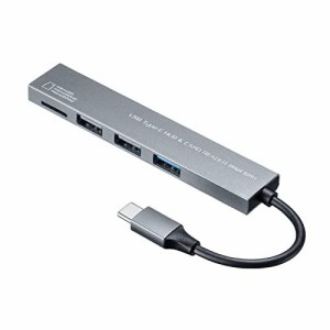 SANWASUPPLY サンワサプライ Type-C 3ポート コンボスリムハブ(カードリーダー付き)(USB-3TCHC19S)